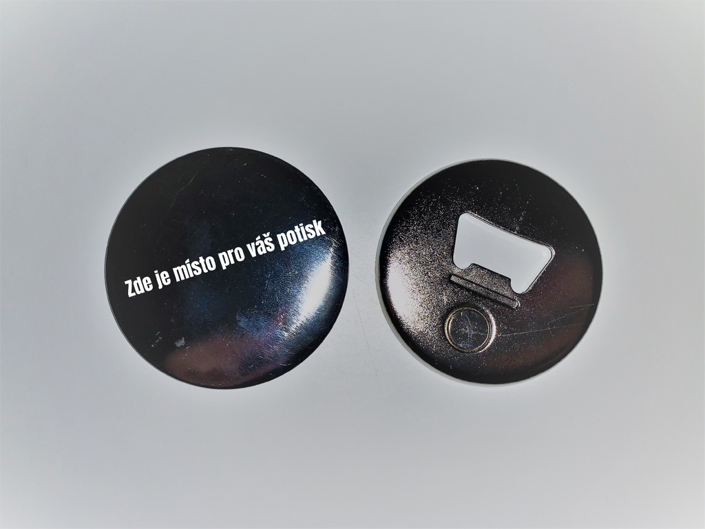 Placka s magnetem a otvírákem 58 mm